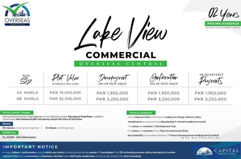 CSCI Lake View Commercial Payment Plan