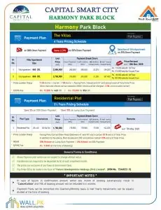 CSCI Harmony Park Block Payment Plan