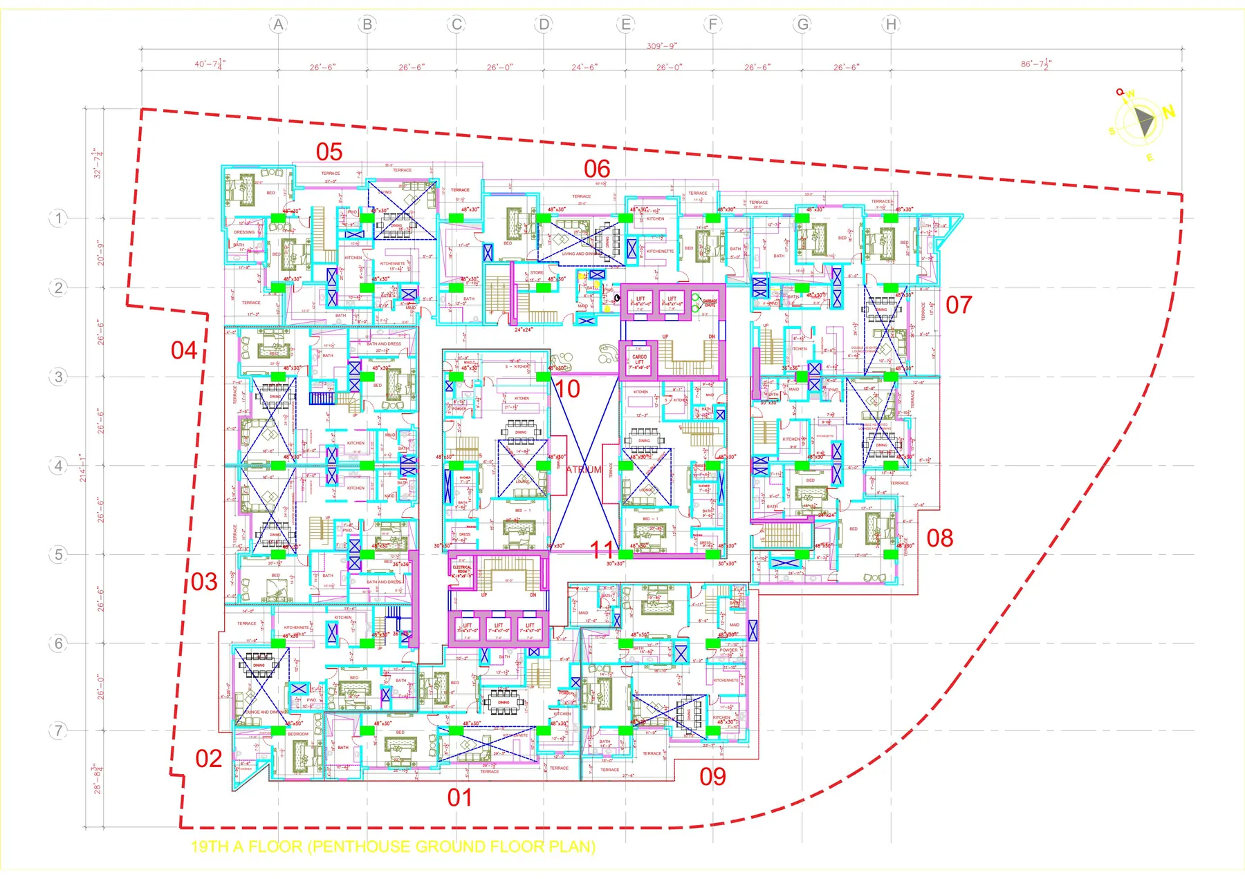 Heaven 20 Heights 17th and 18th floor plan