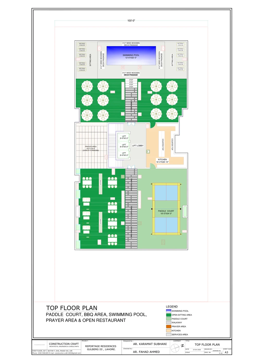 Reportage Residences top amenity floor plan