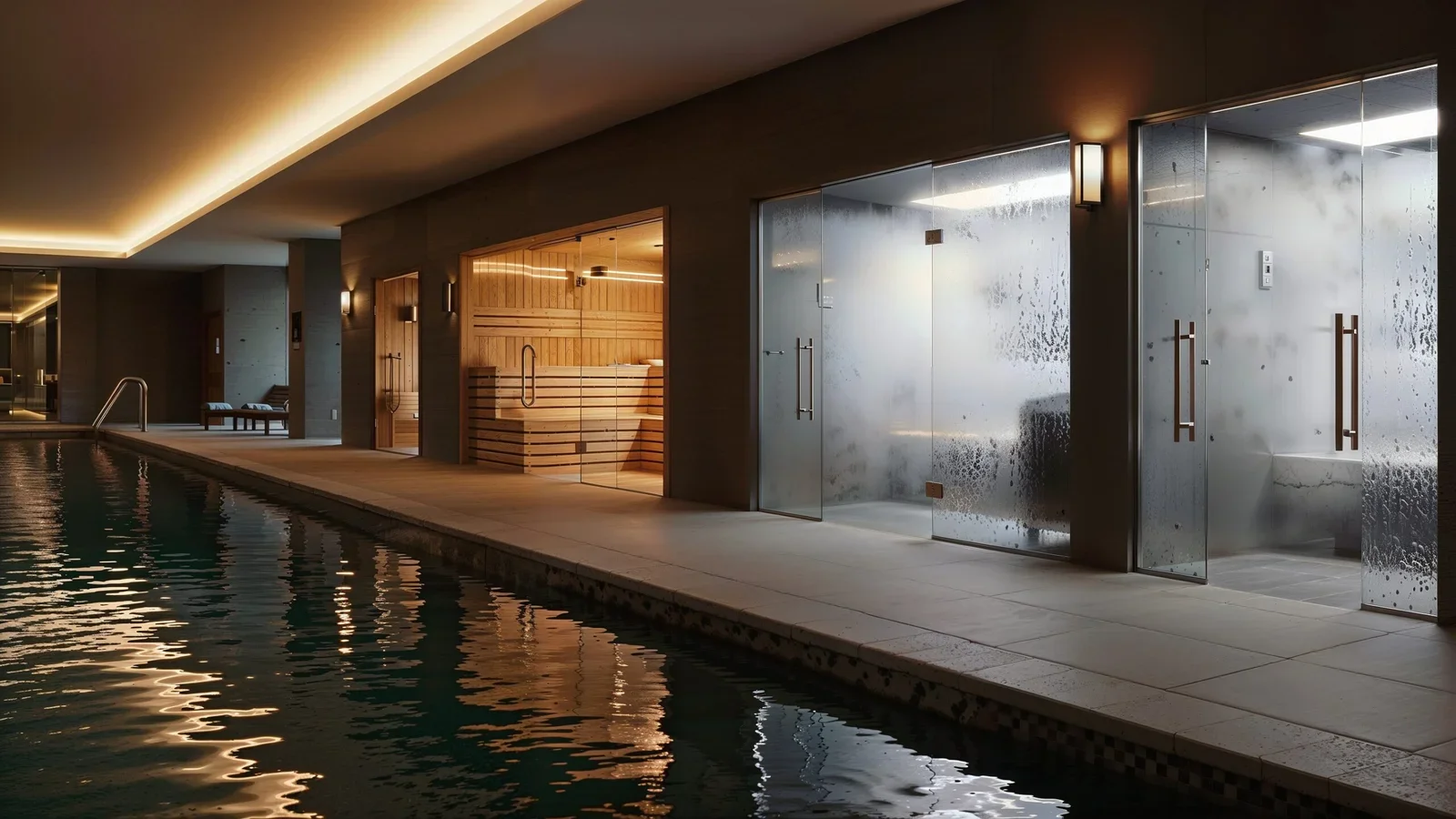 Valley Park Apartments spa and pool deck
