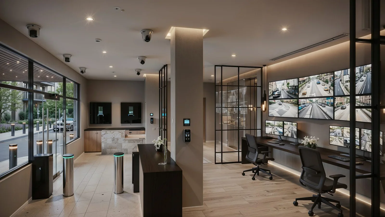 Valley Park Apartments security control room