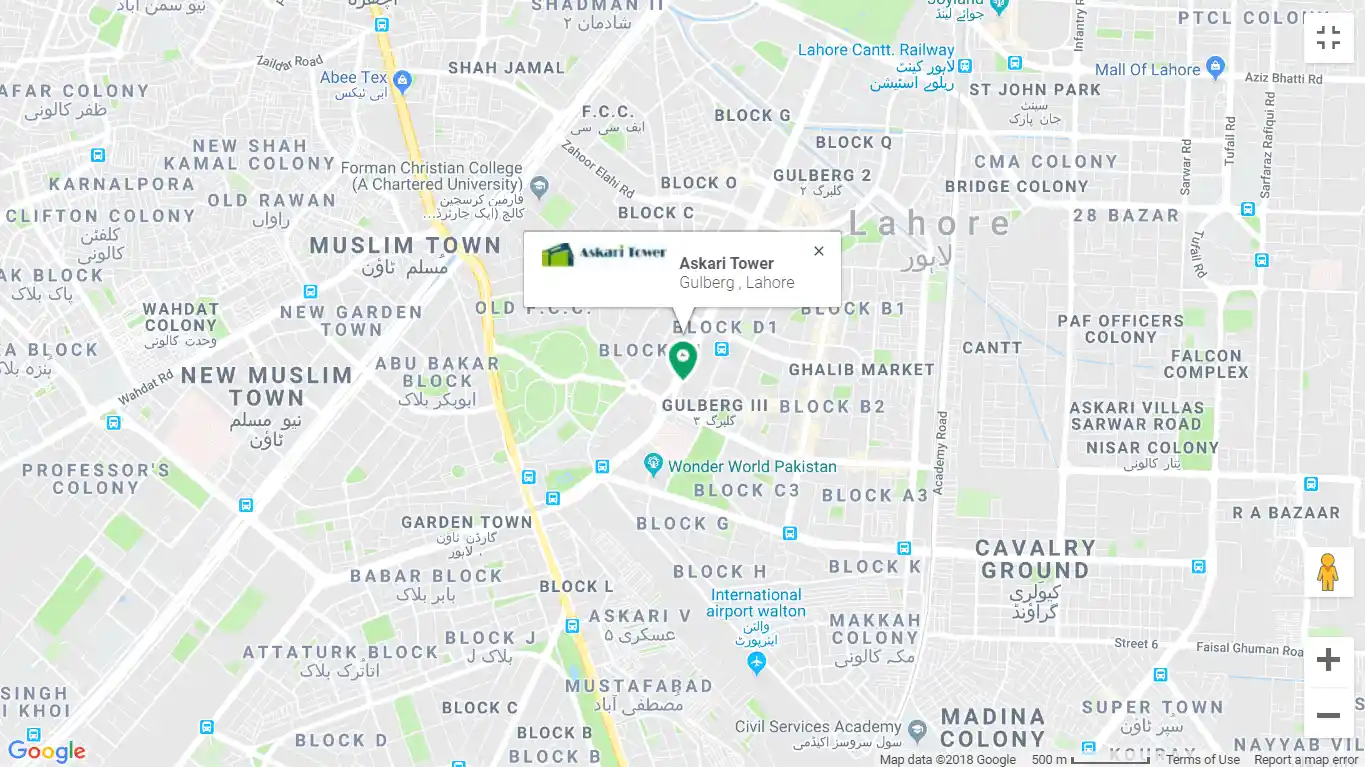 Askari Tower Lahore — facilities and on-ground infrastructure