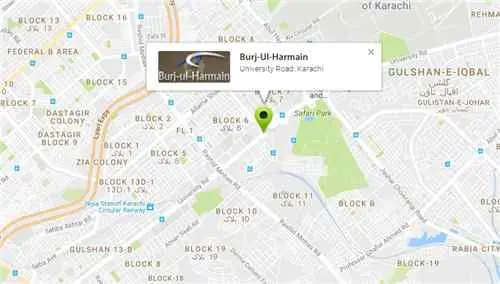 Burj-Ul-Harmain Karachi Location Map and Other Details