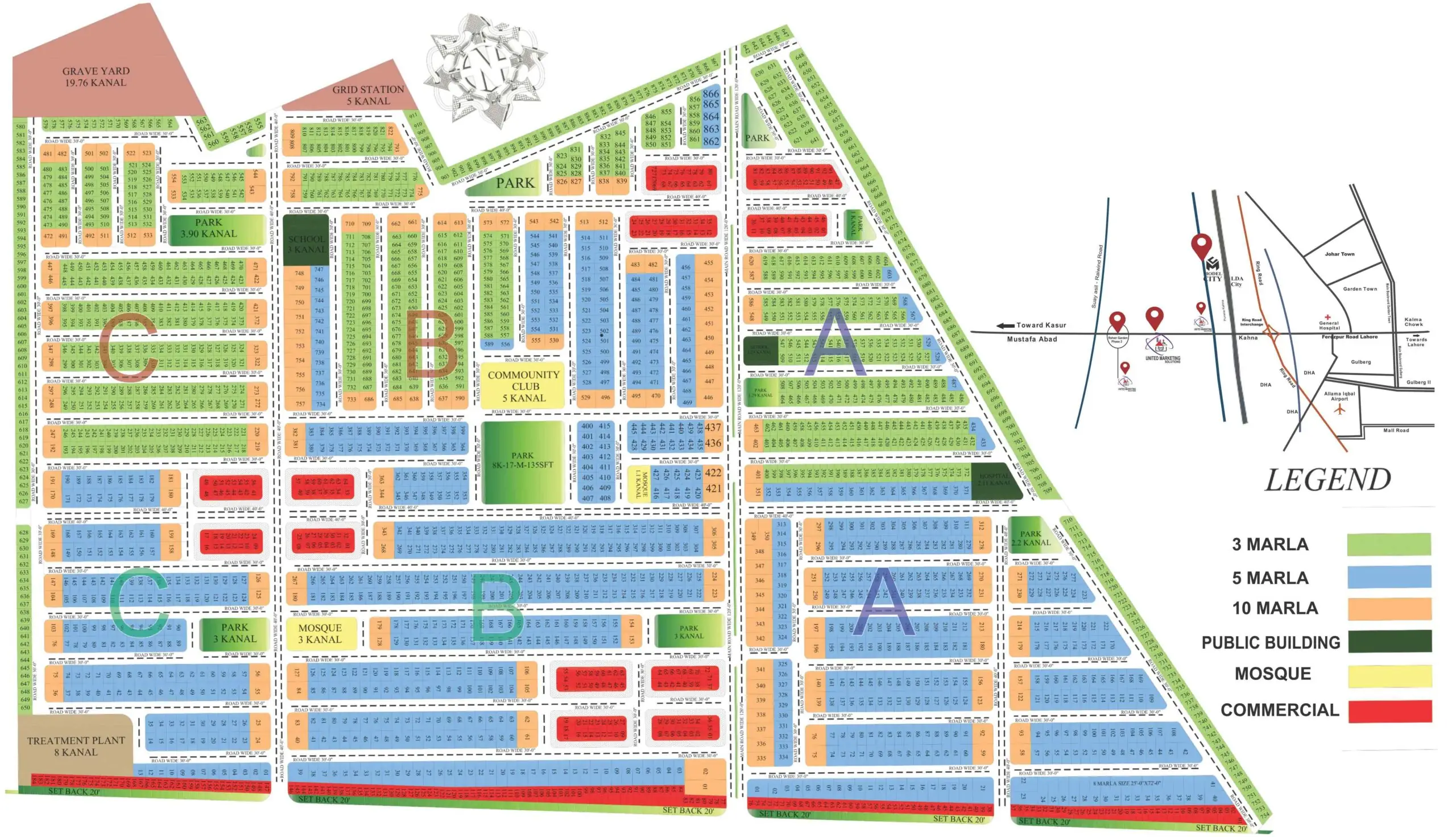 Model City Lahore — plots and inventory