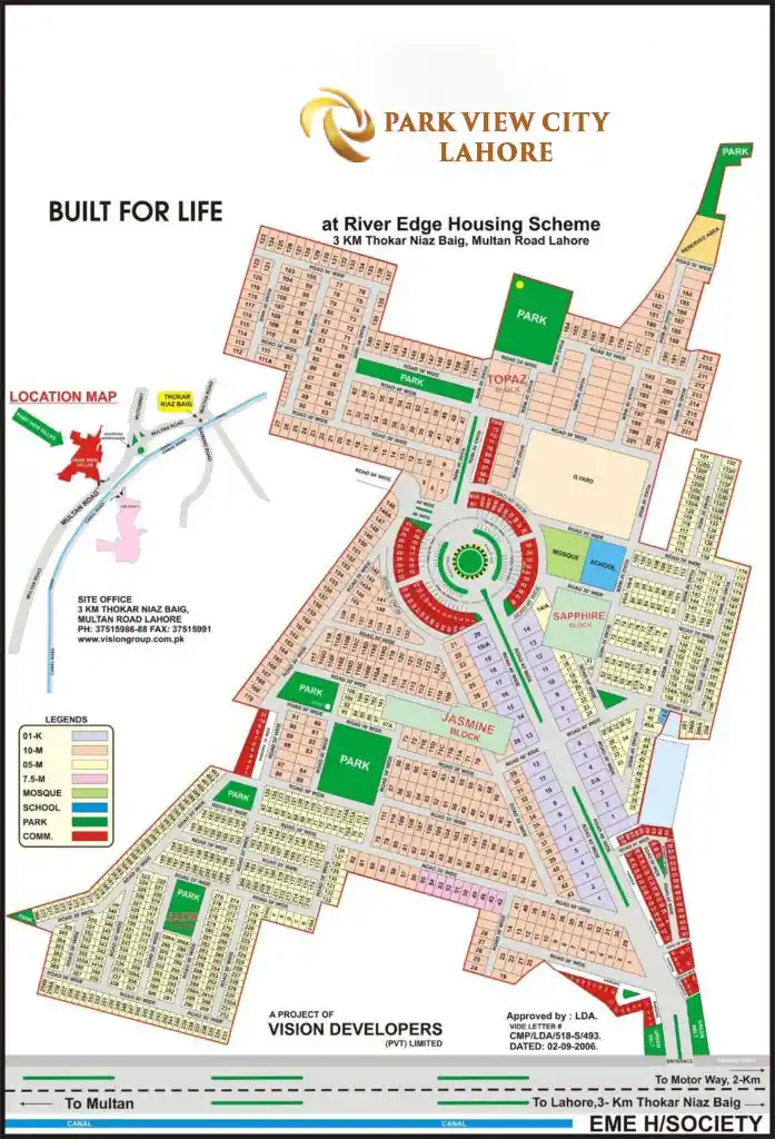Park View City Lahore — plots and inventory