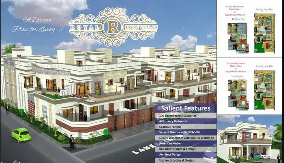 Royal Villas Multan — inventory and unit sizes